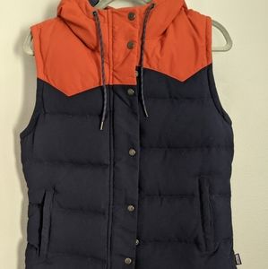 Patagonia Bivy hooded down vest - size medium